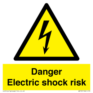 Danger Electric shock risk